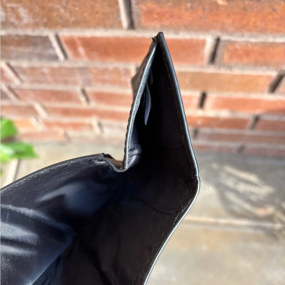 Black Leather Money Clip